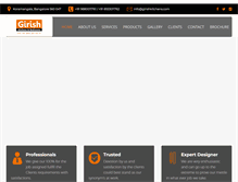 Tablet Screenshot of girishkitchens.com